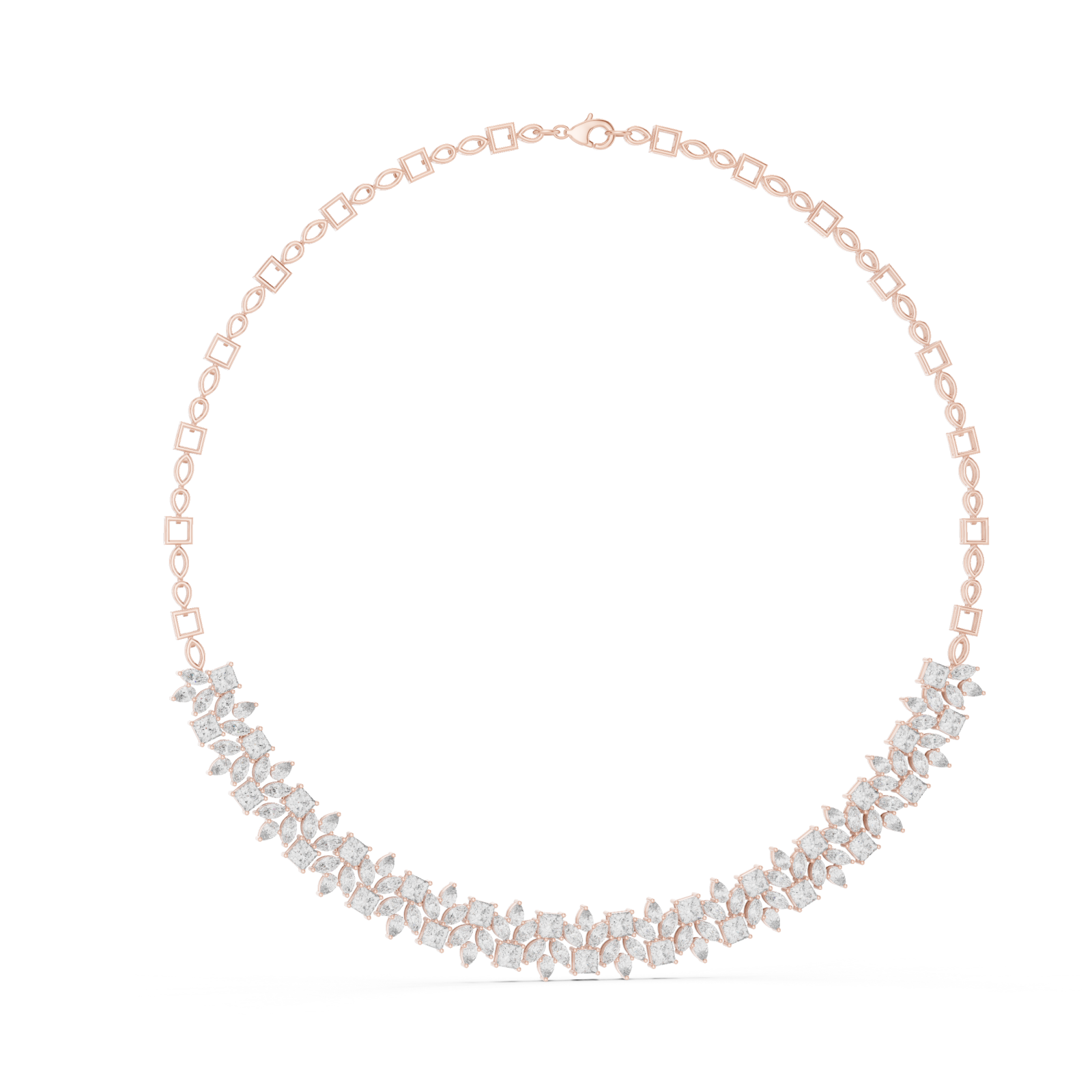  Rose Gold Celestial Garland Collar Left View