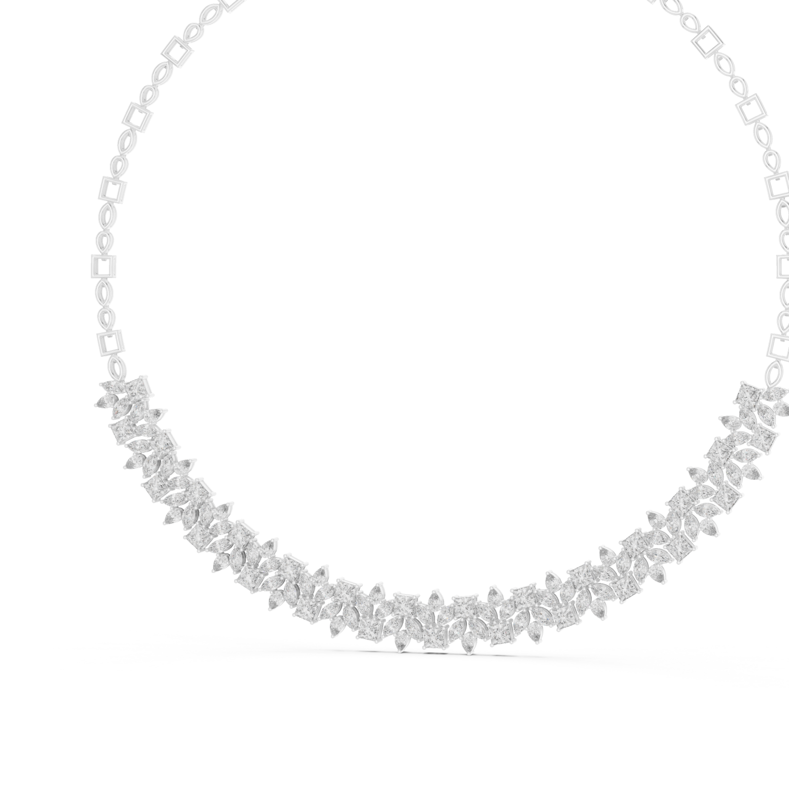  White Gold Celestial Garland Collar Right View