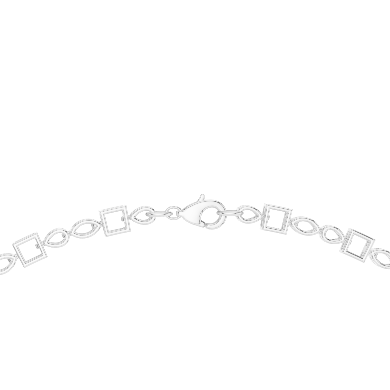  White Gold Celestial Garland Collar Front View