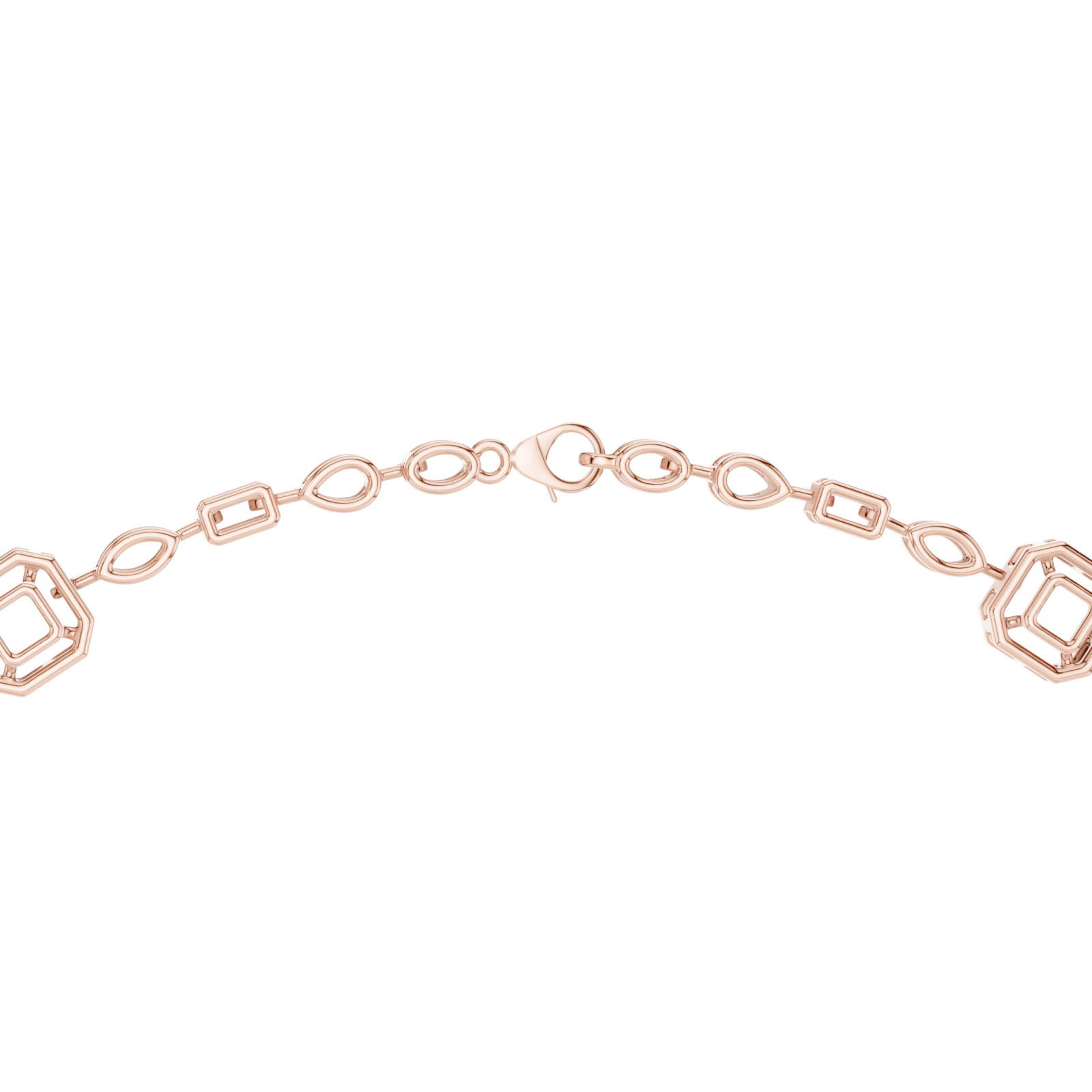  Rose Gold Celestial Glow Classic Y Necklace Front View