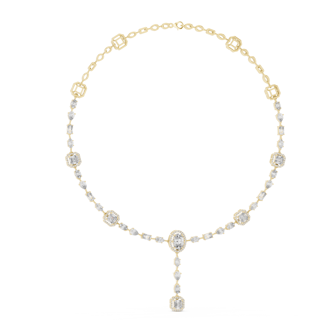  Gold Celestial Glow Classic Y Necklace Left View