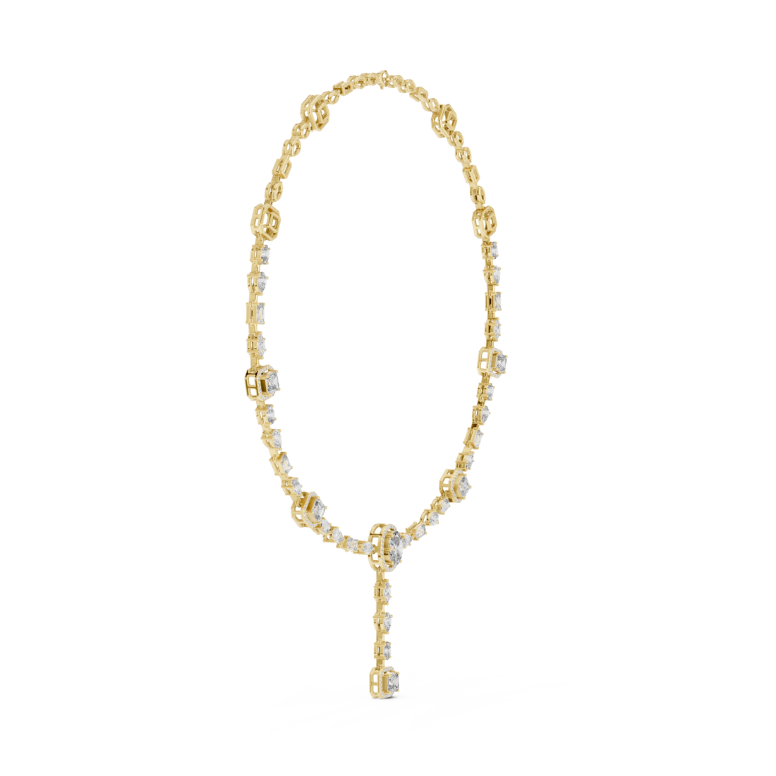  Gold Celestial Glow Classic Y Necklace Left View