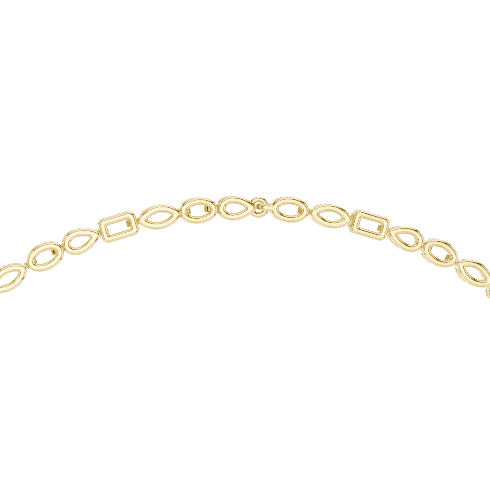  Gold Whispering Grace Long Lariat Necklace Front View