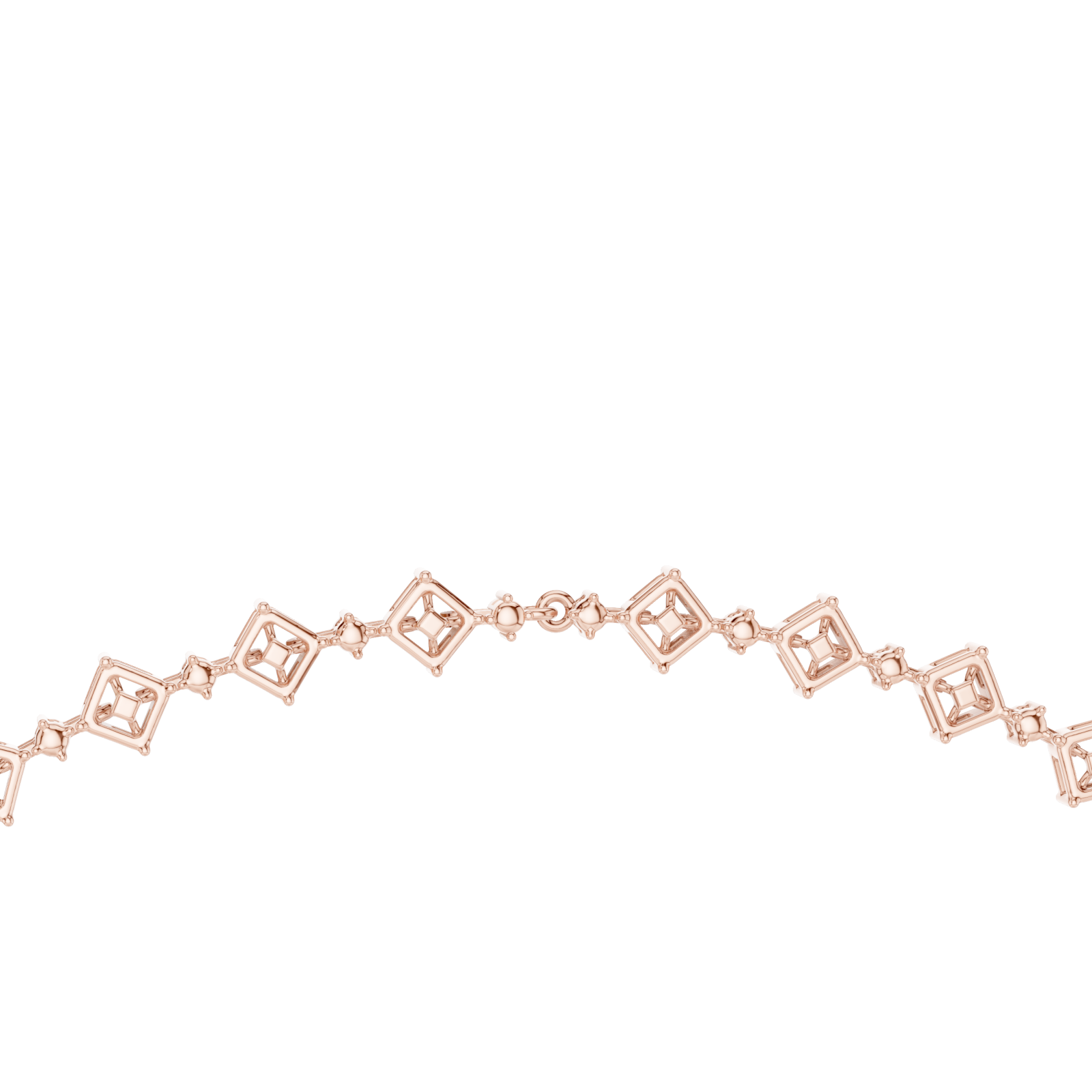 Rose Gold Gardenia Embrace Vintage Inspired Signature Necklace Front View