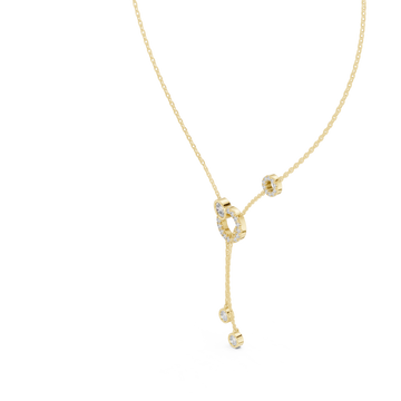 Gold Gliding Radiance Y Pendant Right View