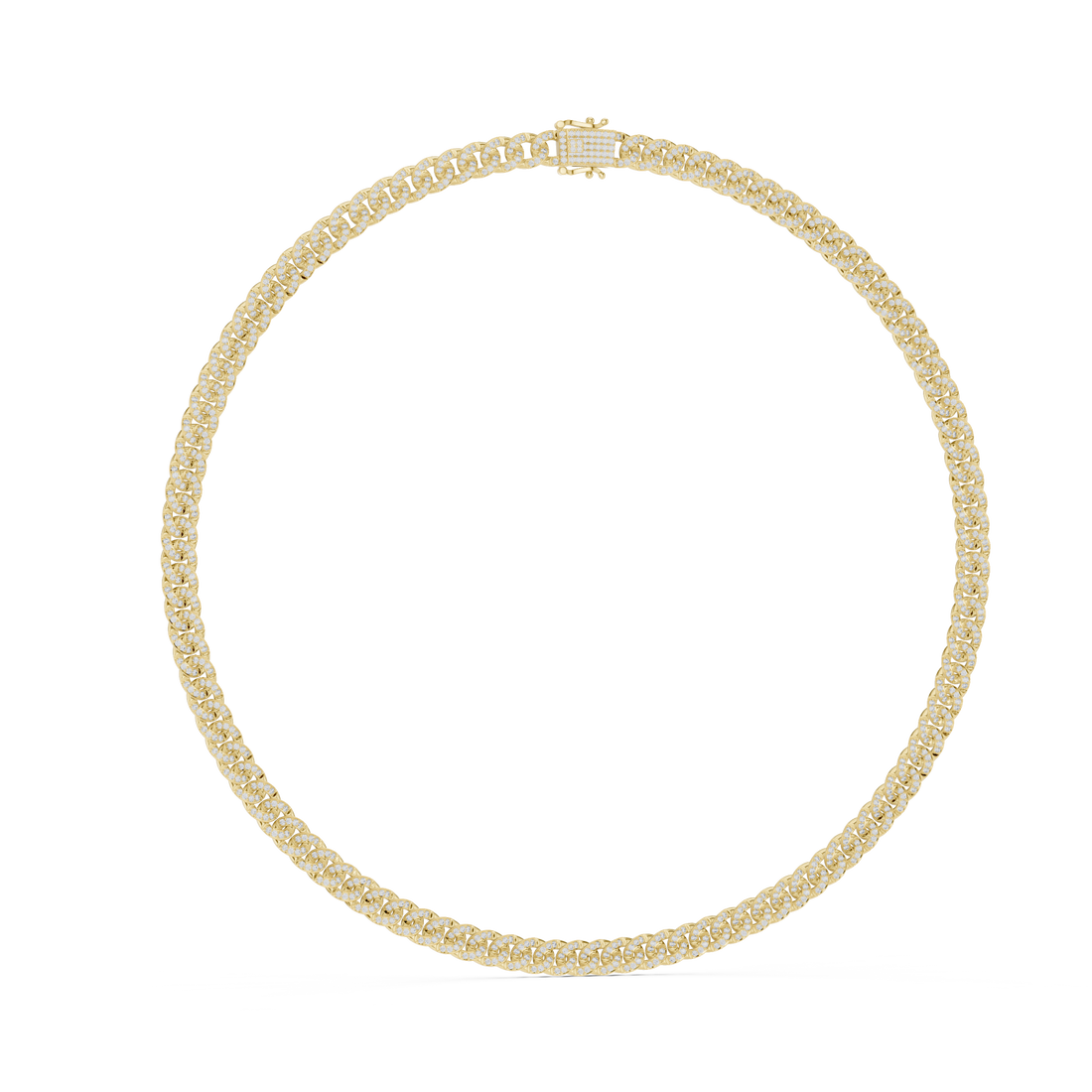  Gold Embrace Twine Chain Necklace Left View