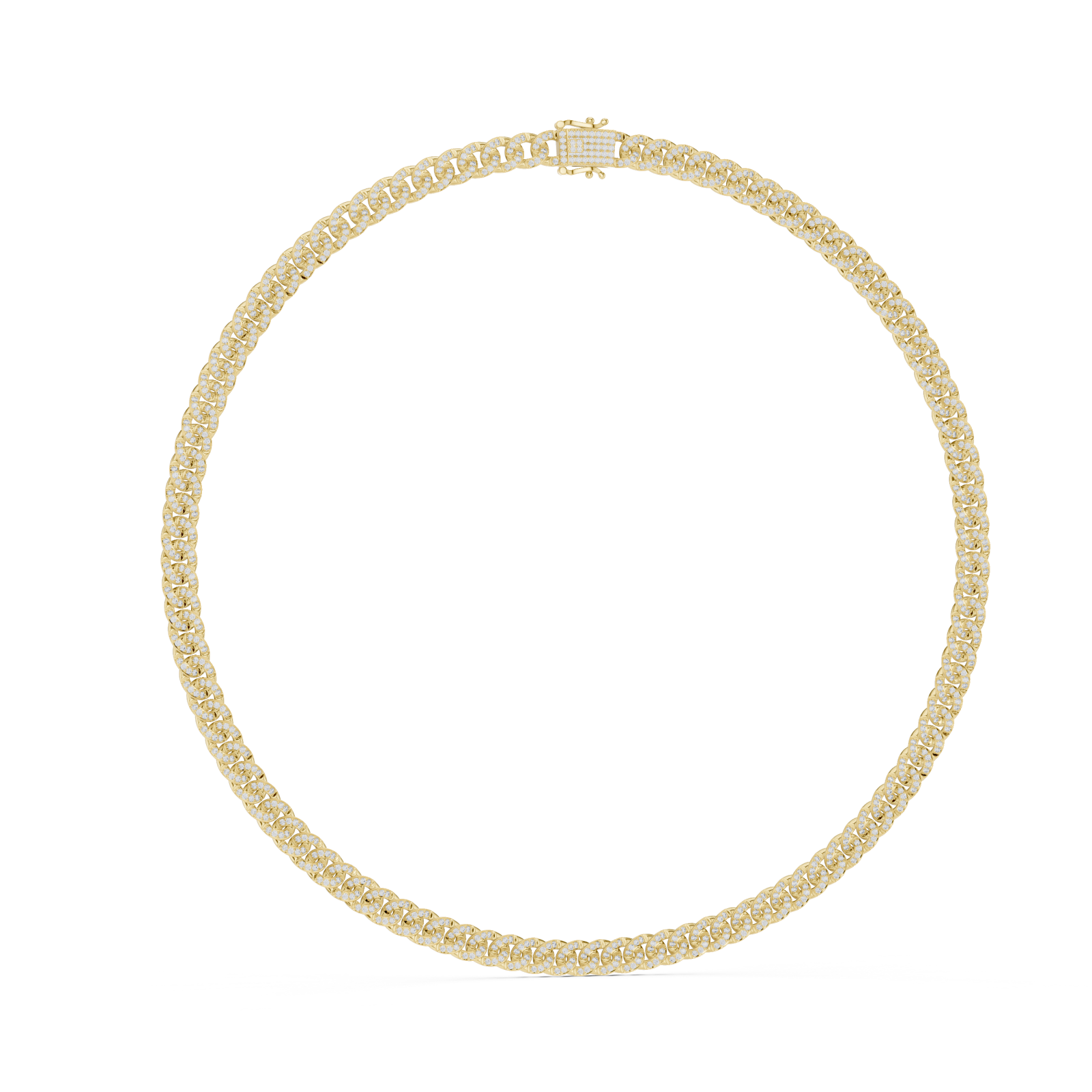  Gold Embrace Twine Chain Necklace Left View