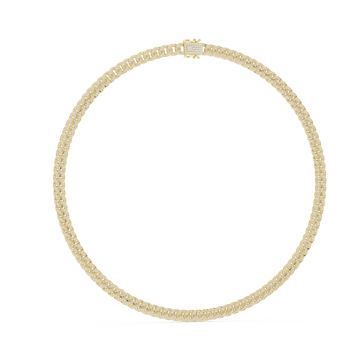  Gold Embrace Twine Chain Necklace Left View