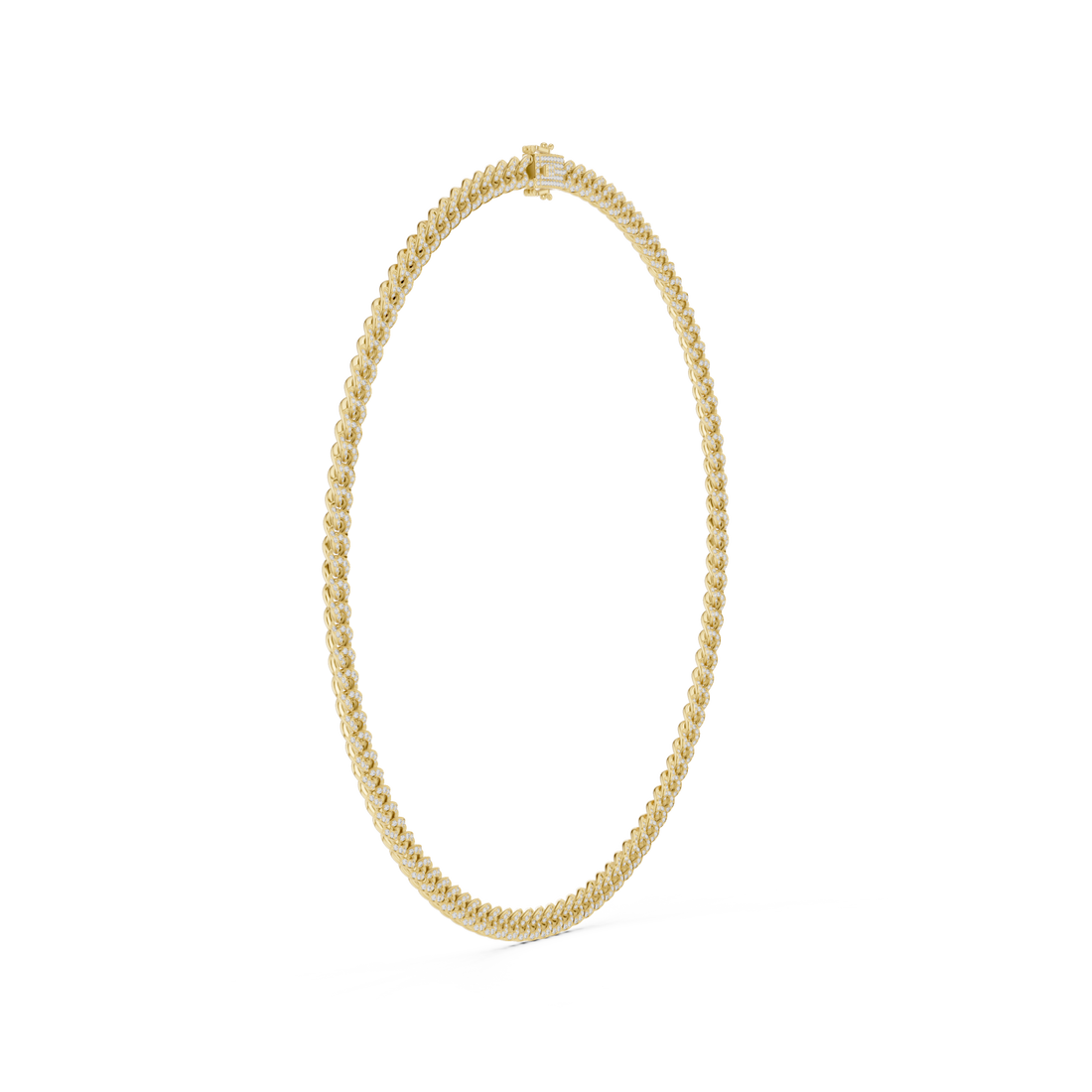  Gold Embrace Twine Chain Necklace Left View