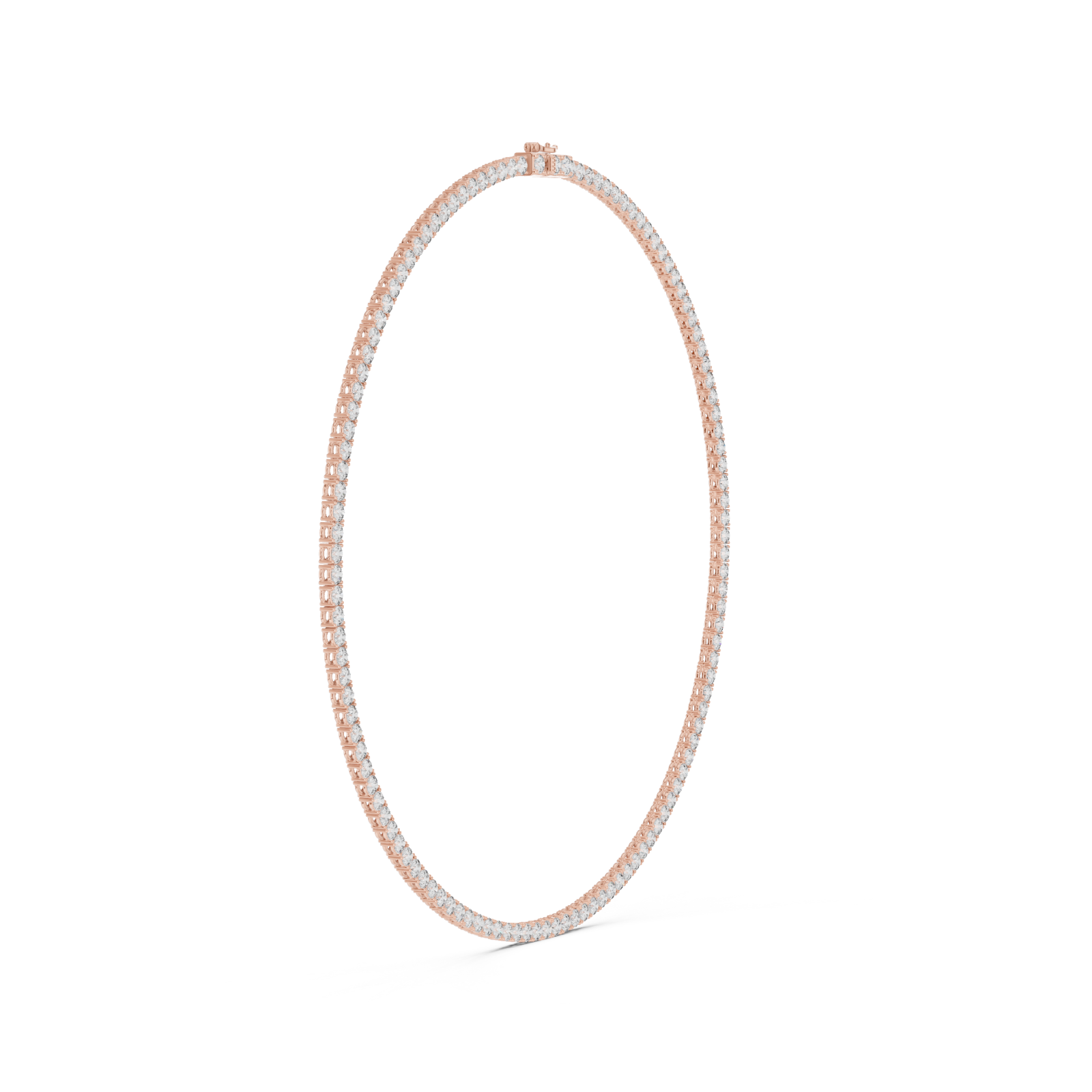  Rose Gold Celestial Harmony Choker Necklace Side View