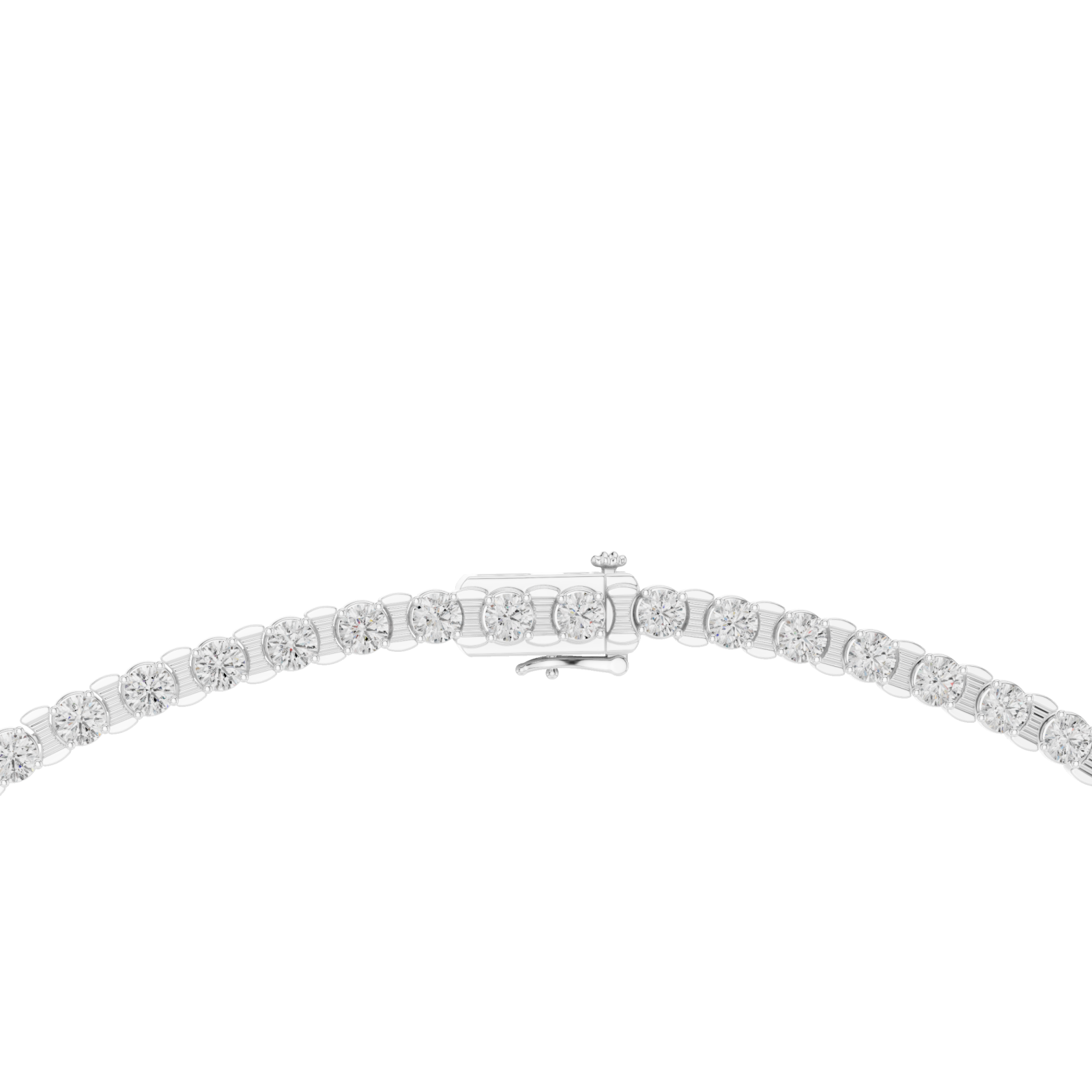  White Gold Harmony Luxe Chain Front View