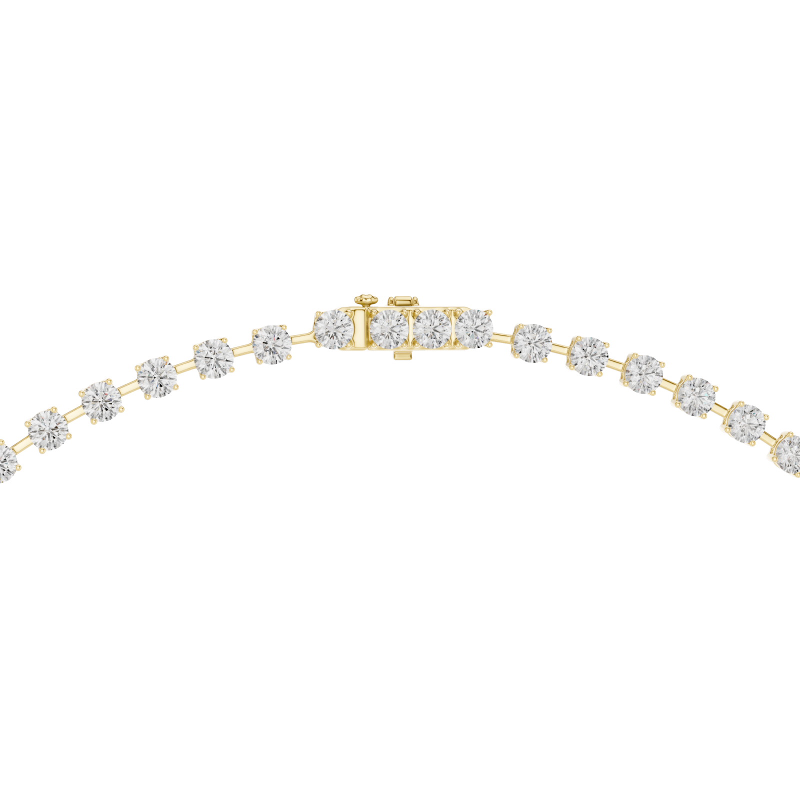  Gold Radiant Pulse Drop Necklace Front View