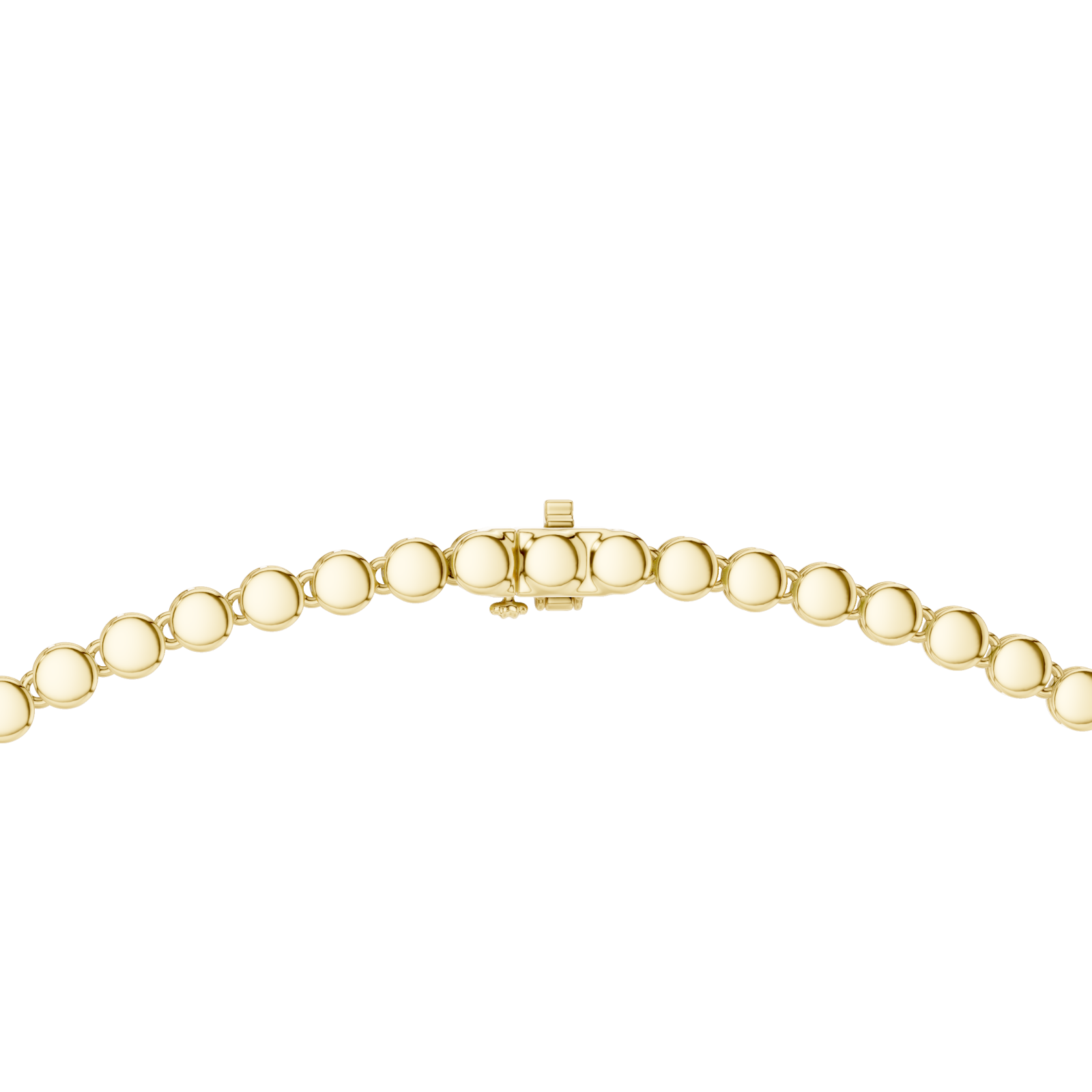  Gold Radiant Teardrop Cluster Chain Necklace Front View