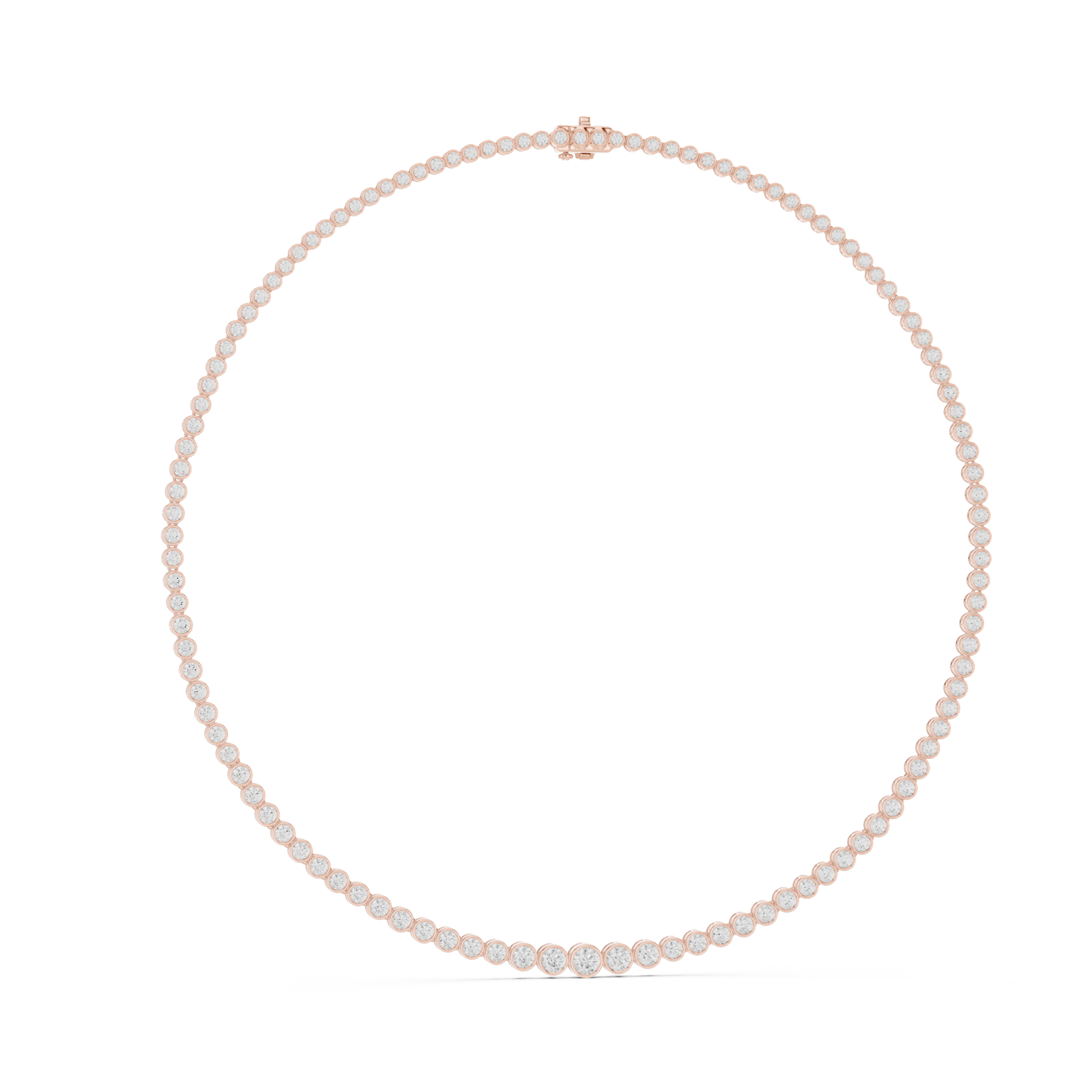  Rose Gold Celestial Glow Classic Neck Chain Left View