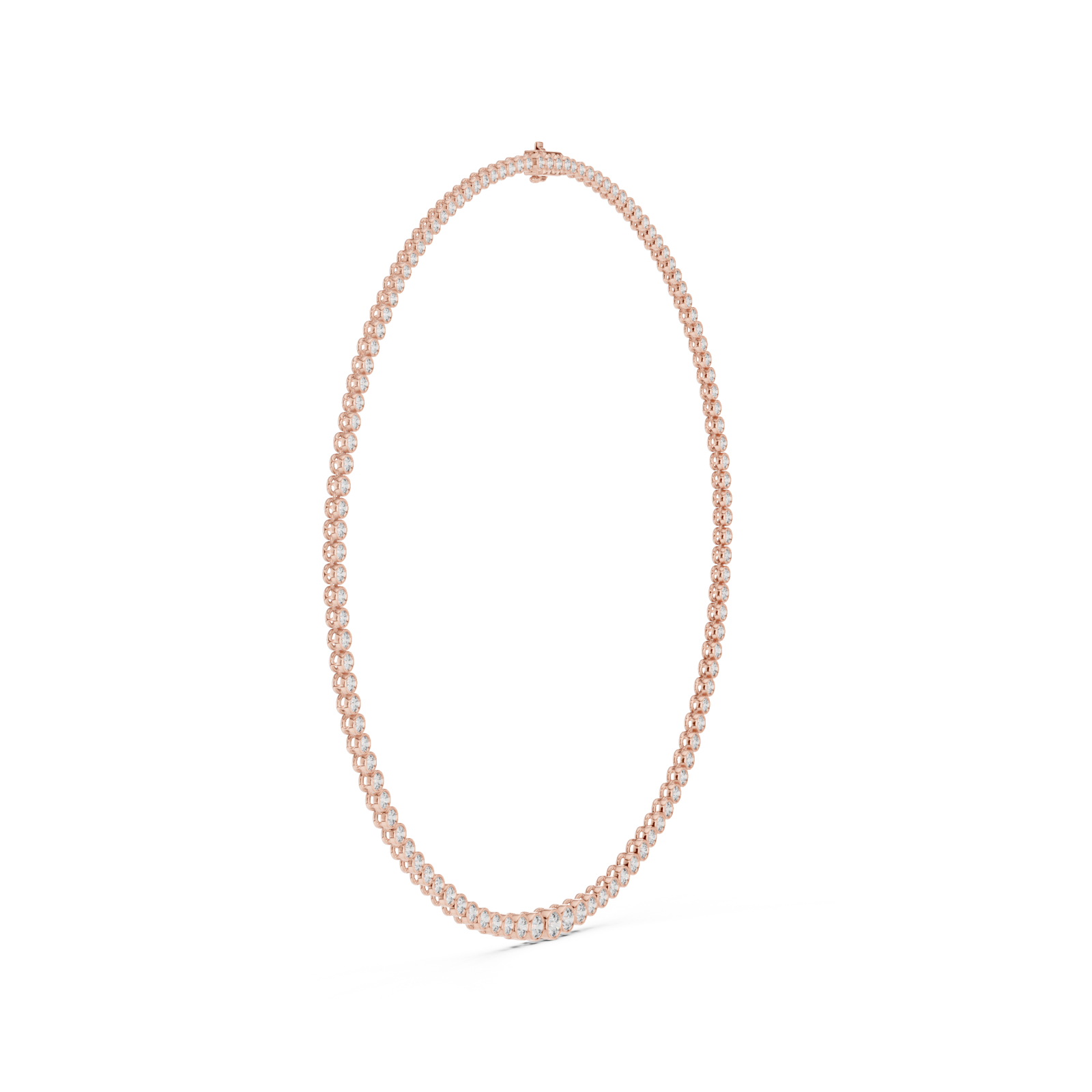  Rose Gold Celestial Glow Classic Neck Chain Side View