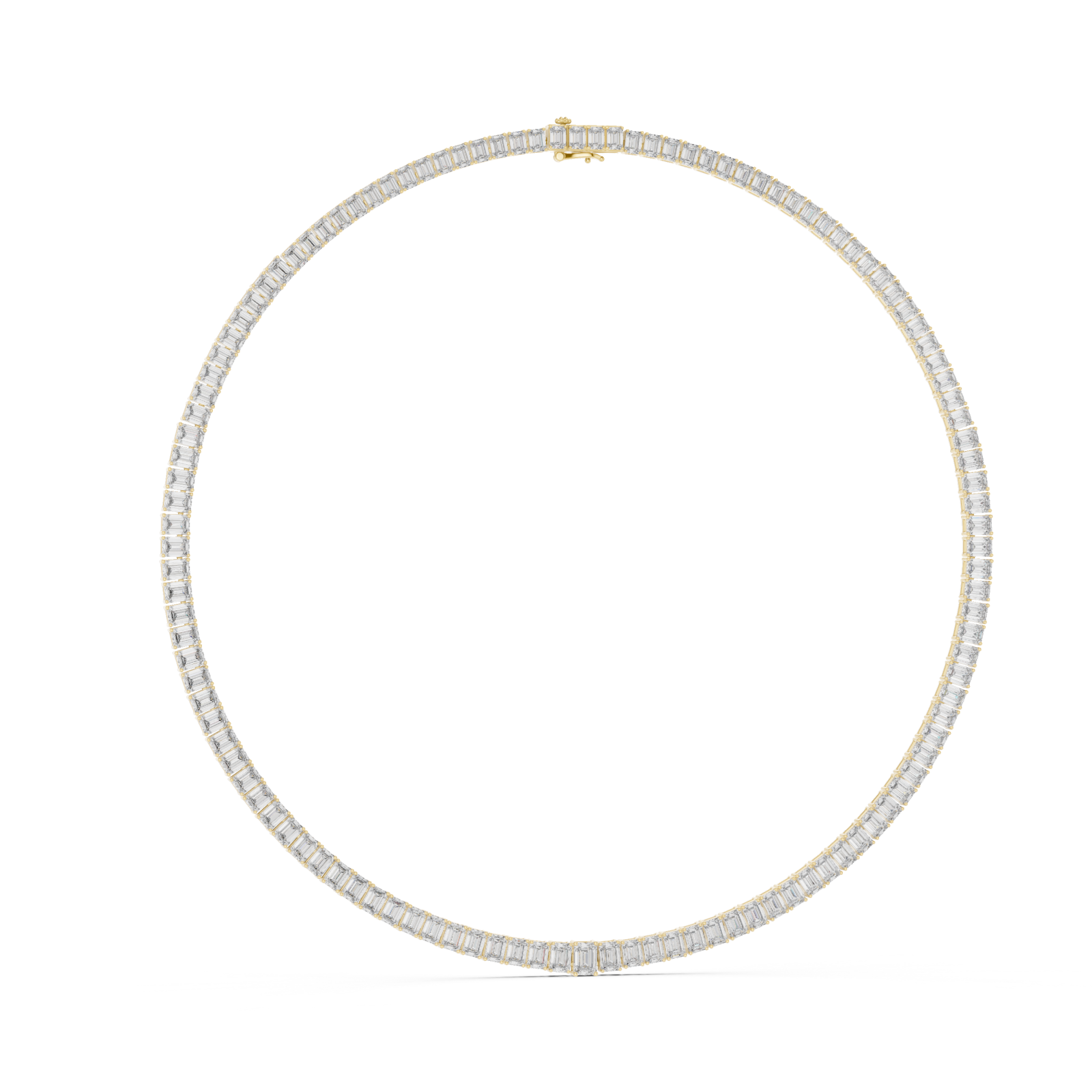  Gold Twilight Cascade Lattice Choker Necklace Left View