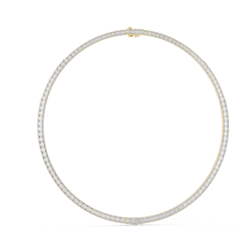  Gold Twilight Cascade Lattice Choker Necklace Left View