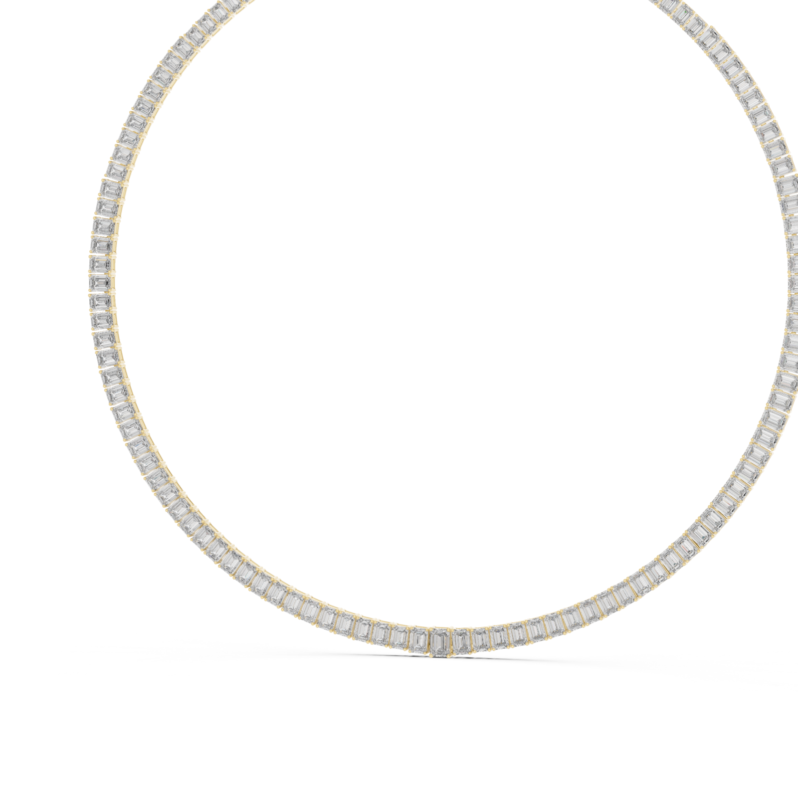 Gold Twilight Cascade Lattice Choker Necklace Right View