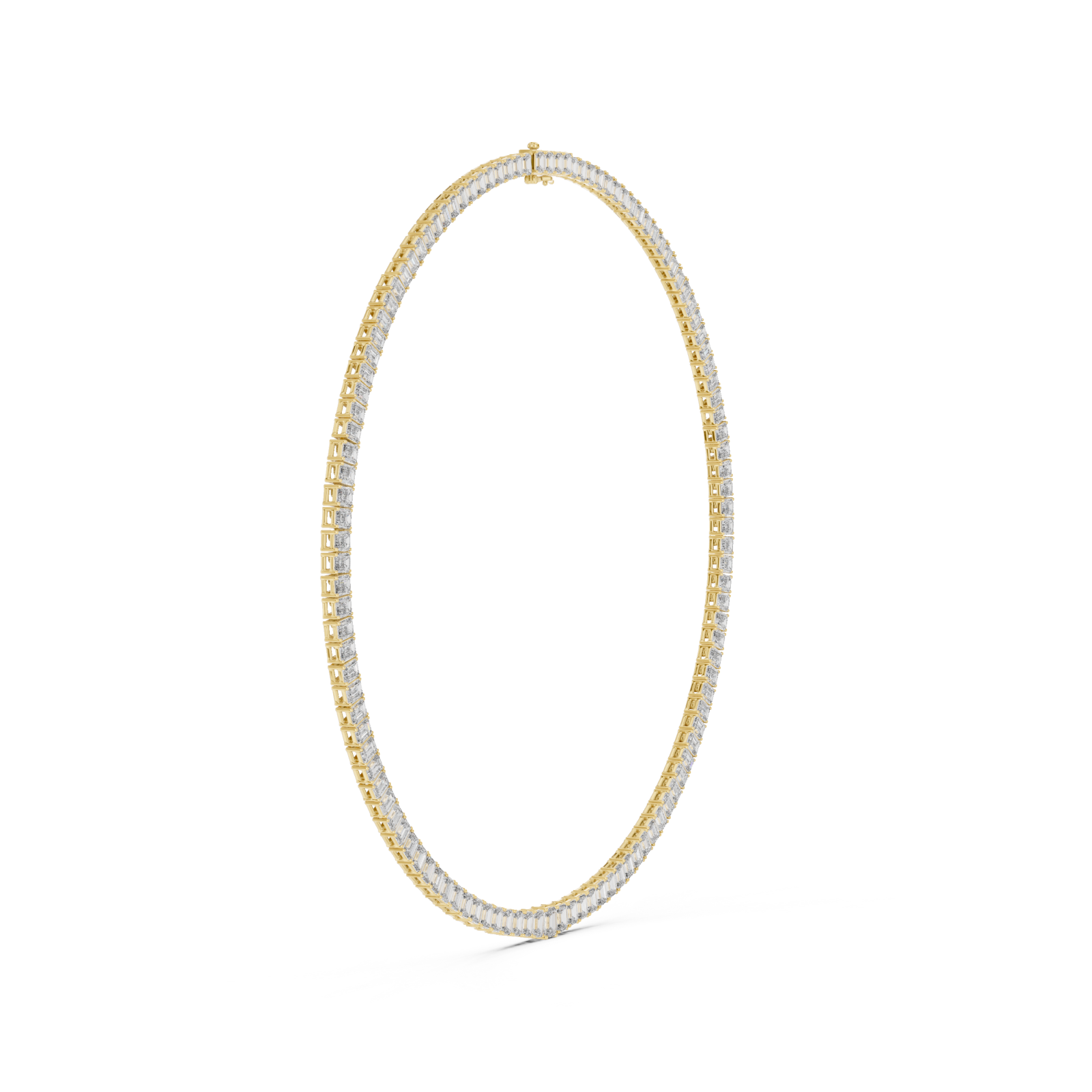  Gold Twilight Cascade Lattice Choker Necklace Side View