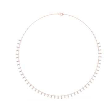  Rose Gold Whispering Halo Flair Necklace Left View