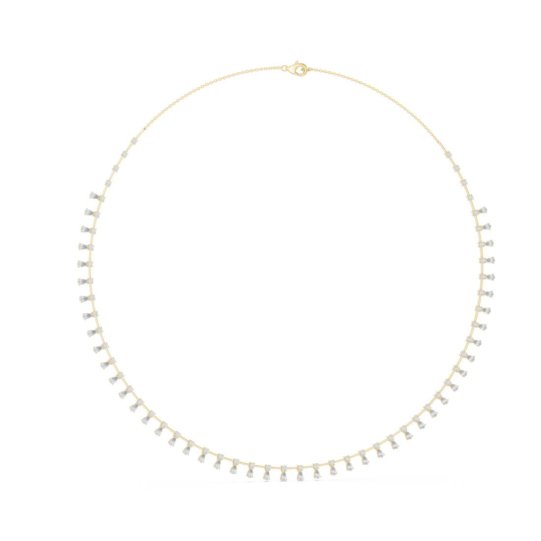  Gold Whispering Halo Flair Necklace Left View
