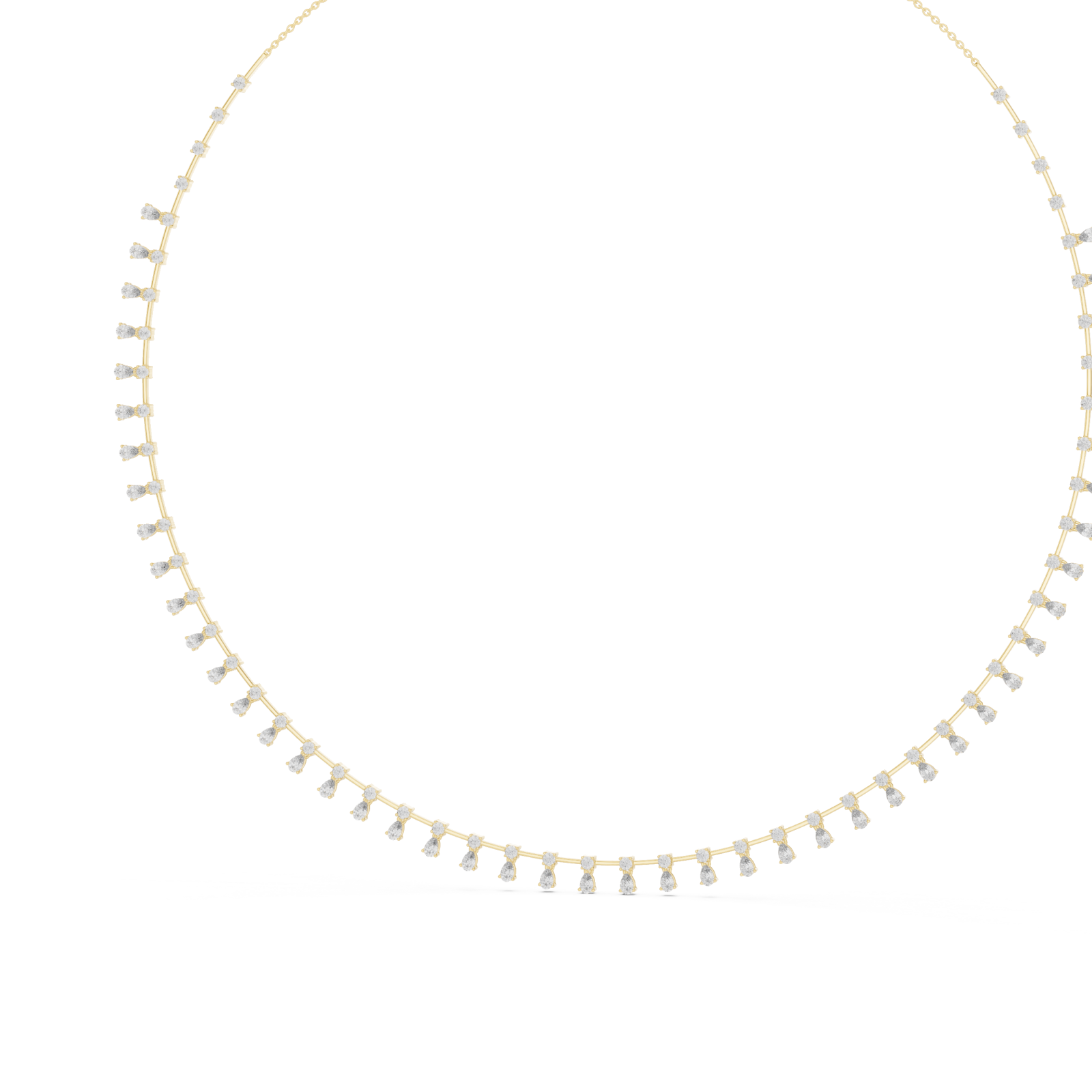 Gold Whispering Halo Flair Necklace Right View