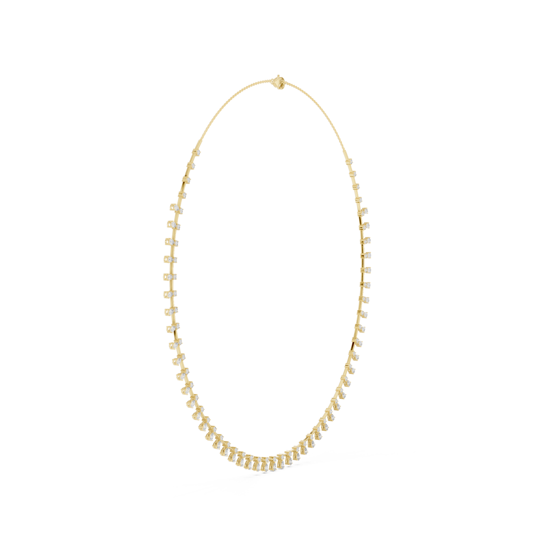  Gold Whispering Halo Flair Necklace Left View