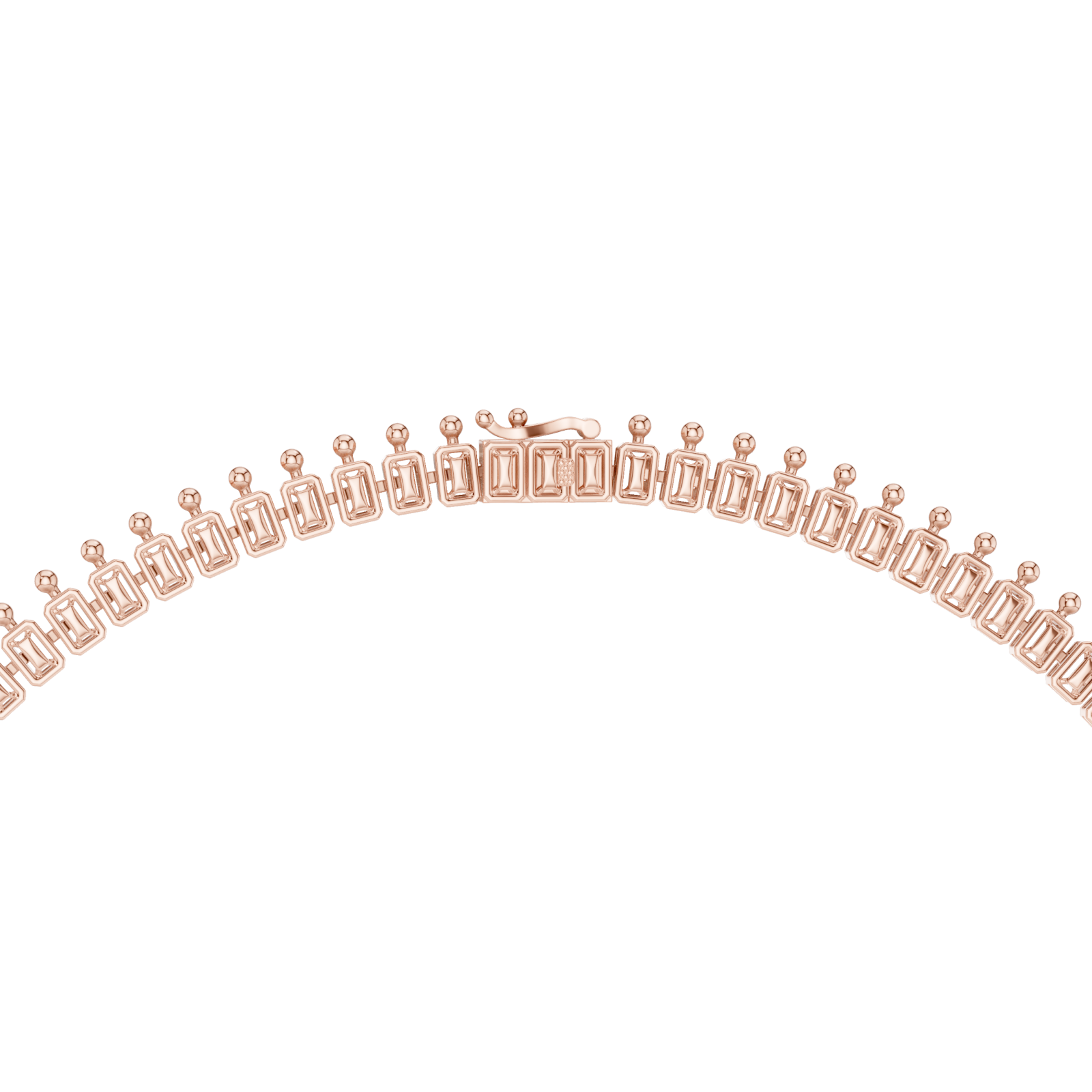 Rose Gold Elegant Flourish Front View
