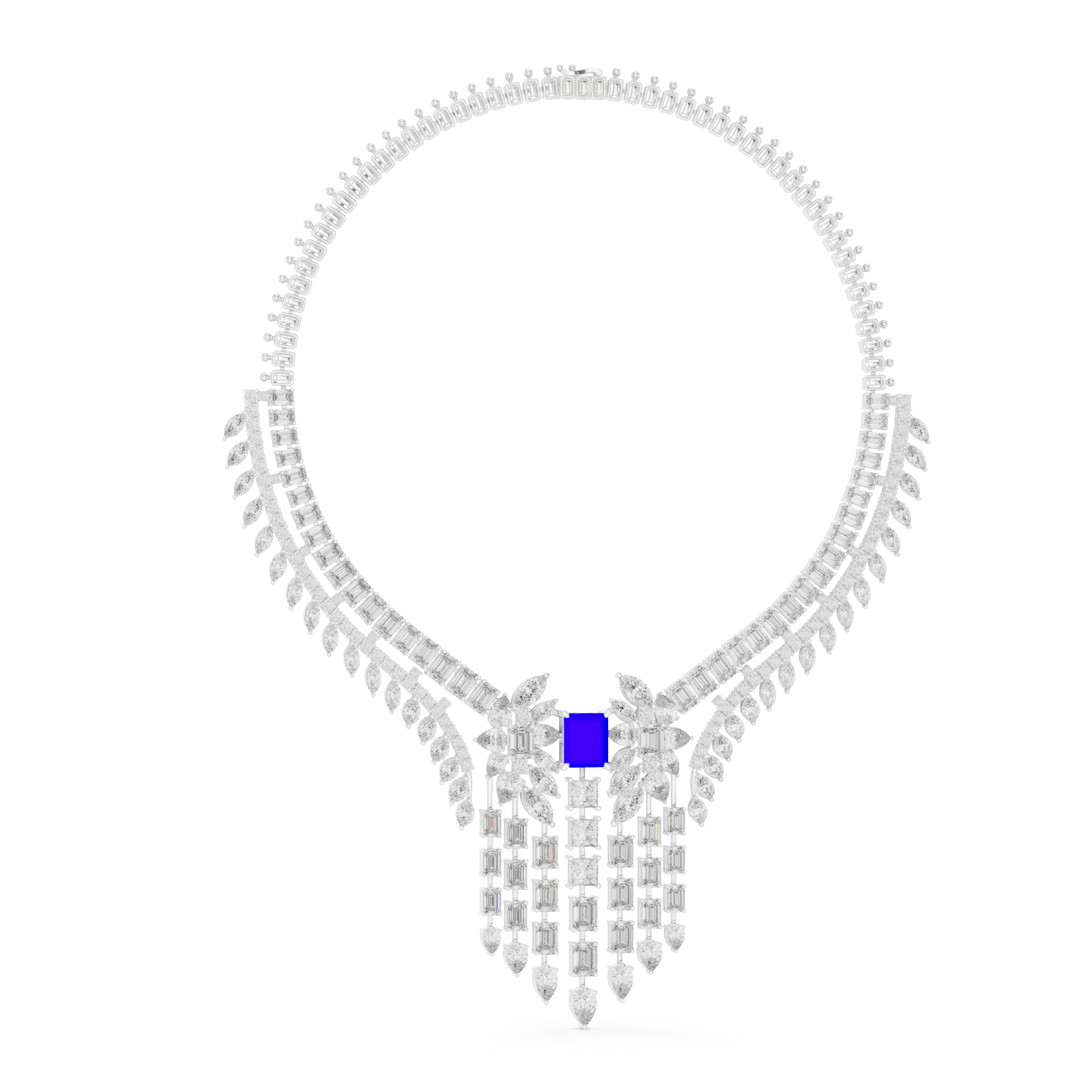  White Gold Elegant Flourish Left View