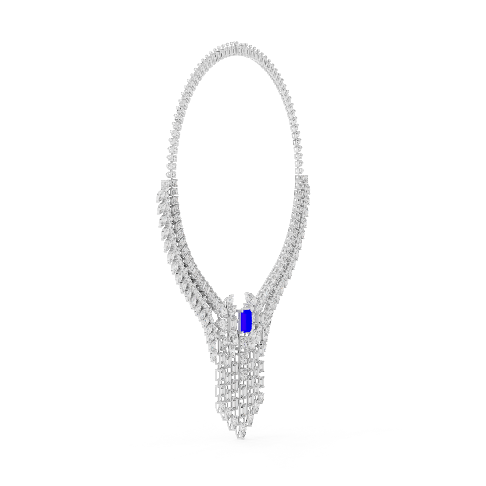  White Gold Elegant Flourish Side View
