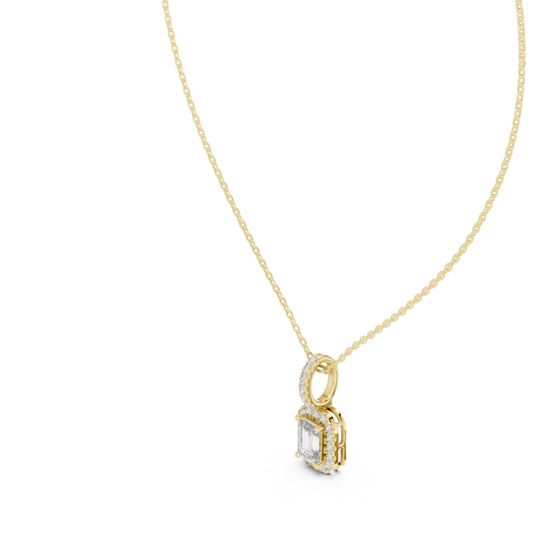  Gold Embrace Pendant Necklace Left View