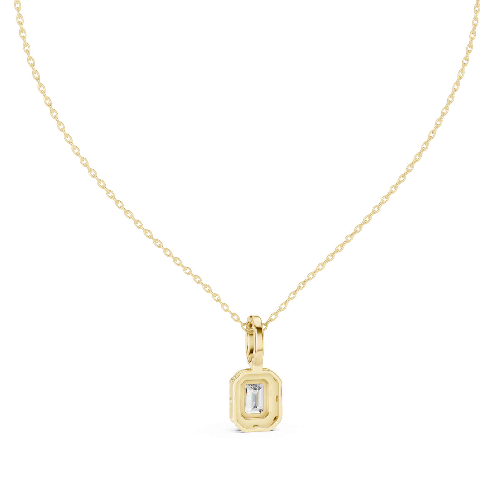  Gold Embrace Pendant Necklace Front View