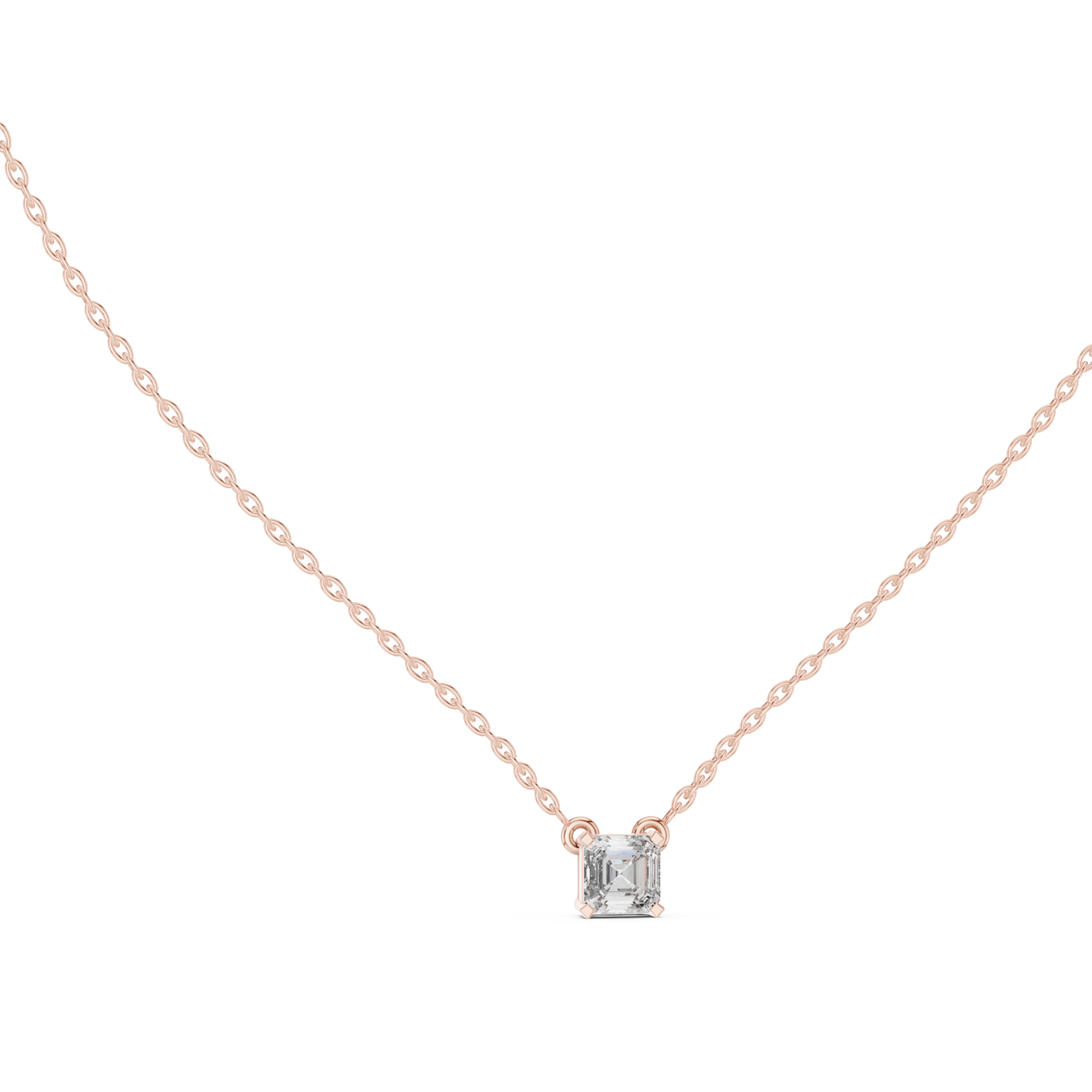  Rose Gold Pure Harmony Pendant Necklace Left View