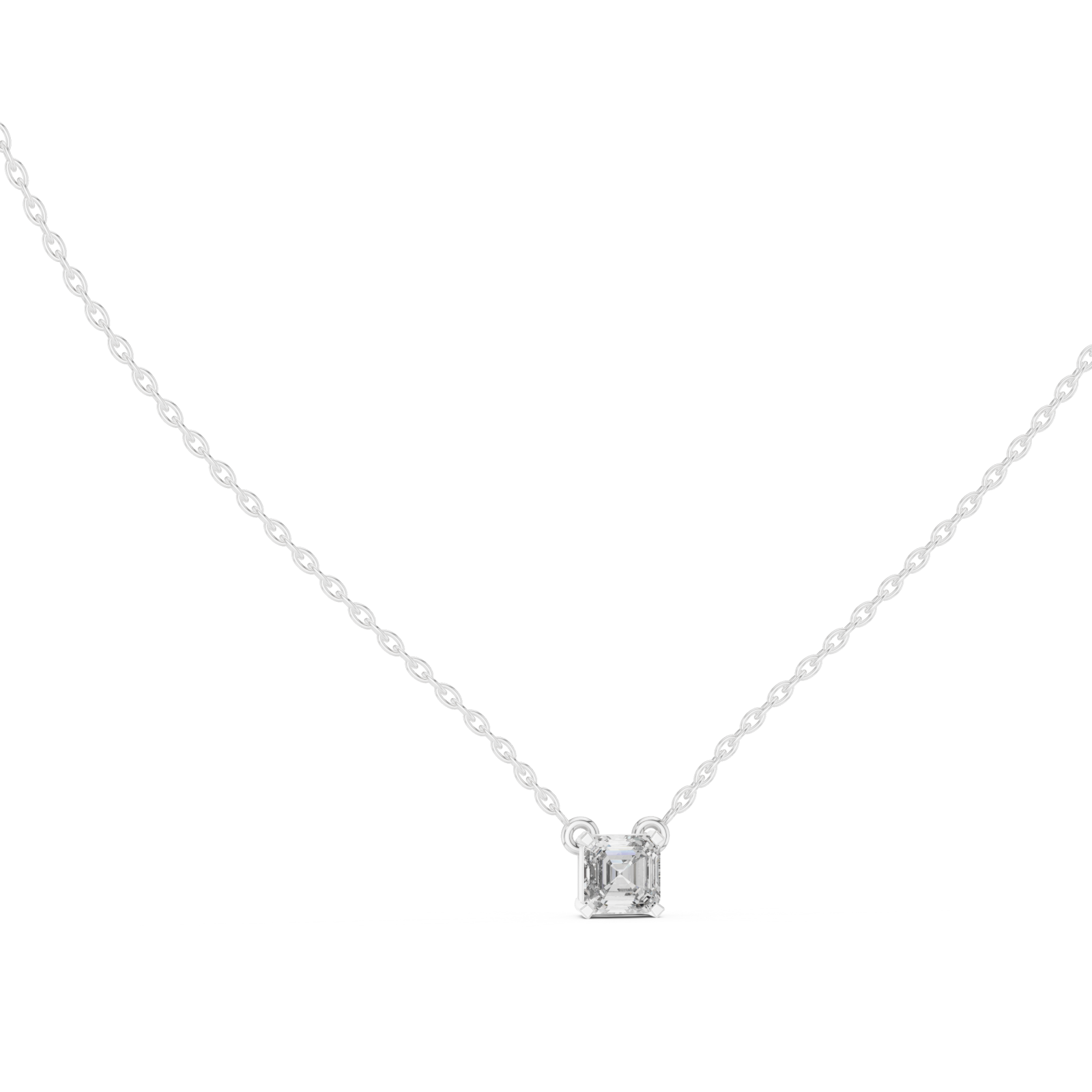  White Gold Pure Harmony Pendant Necklace Left View
