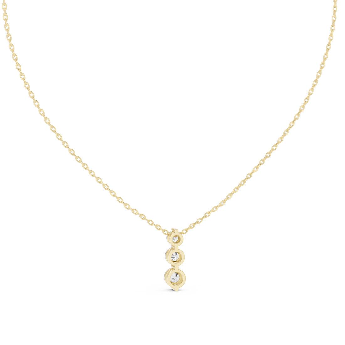 Gold Serenity in Motion Cascading Pendant Right View