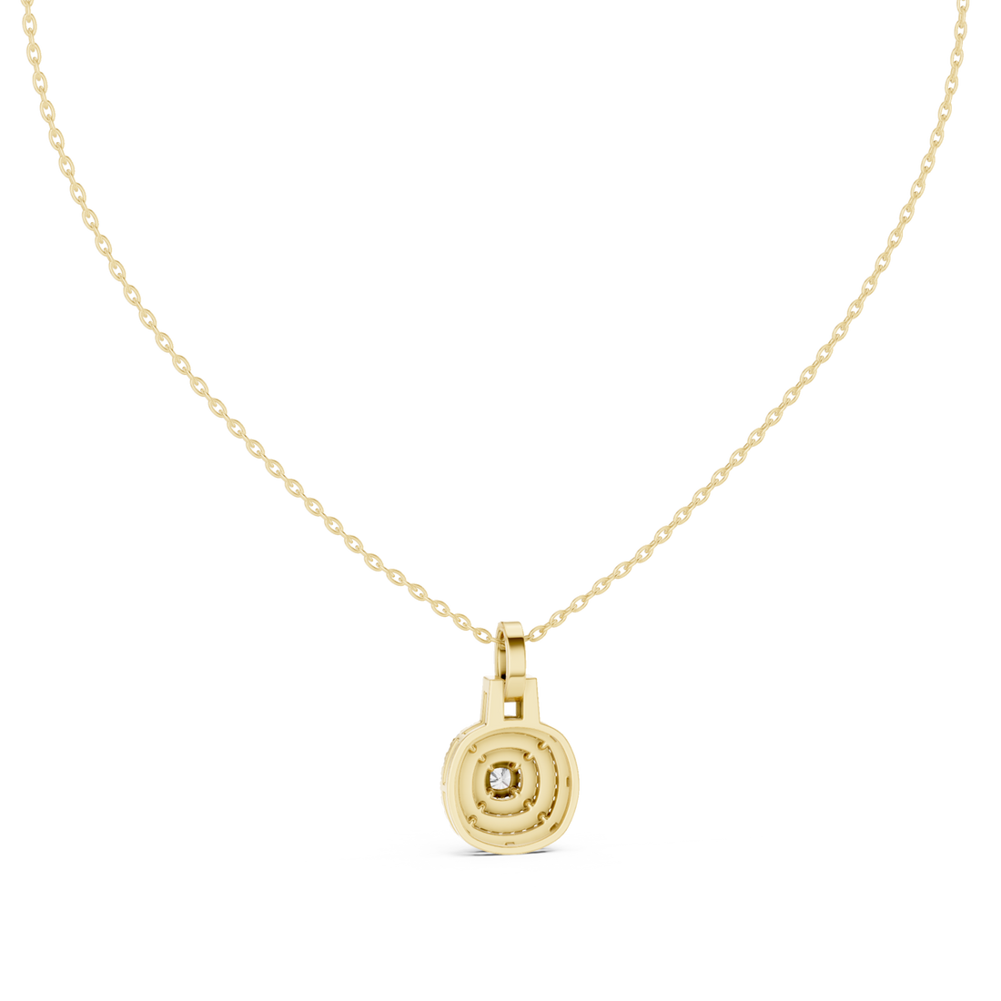 Gold Celestial Harmony Signature Pendant Necklace Right View