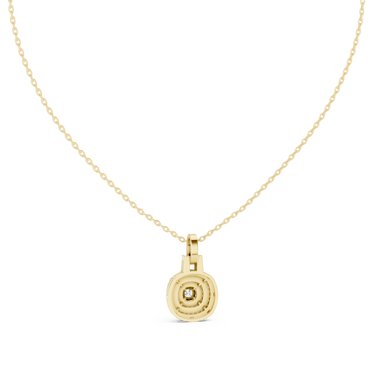  Gold Celestial Harmony Signature Pendant Necklace Front View