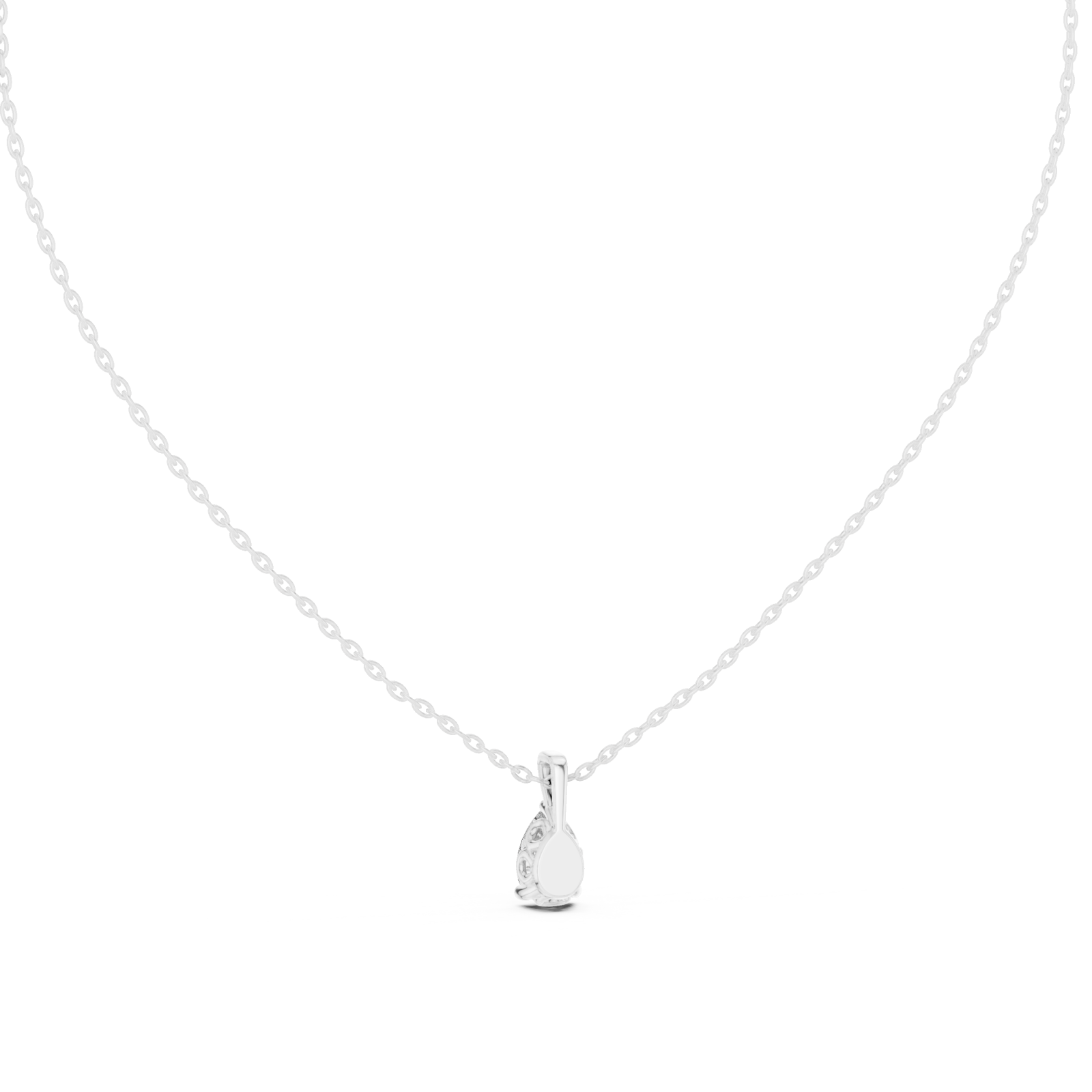  White Gold Poise and Promise Elegance Pendant Front View