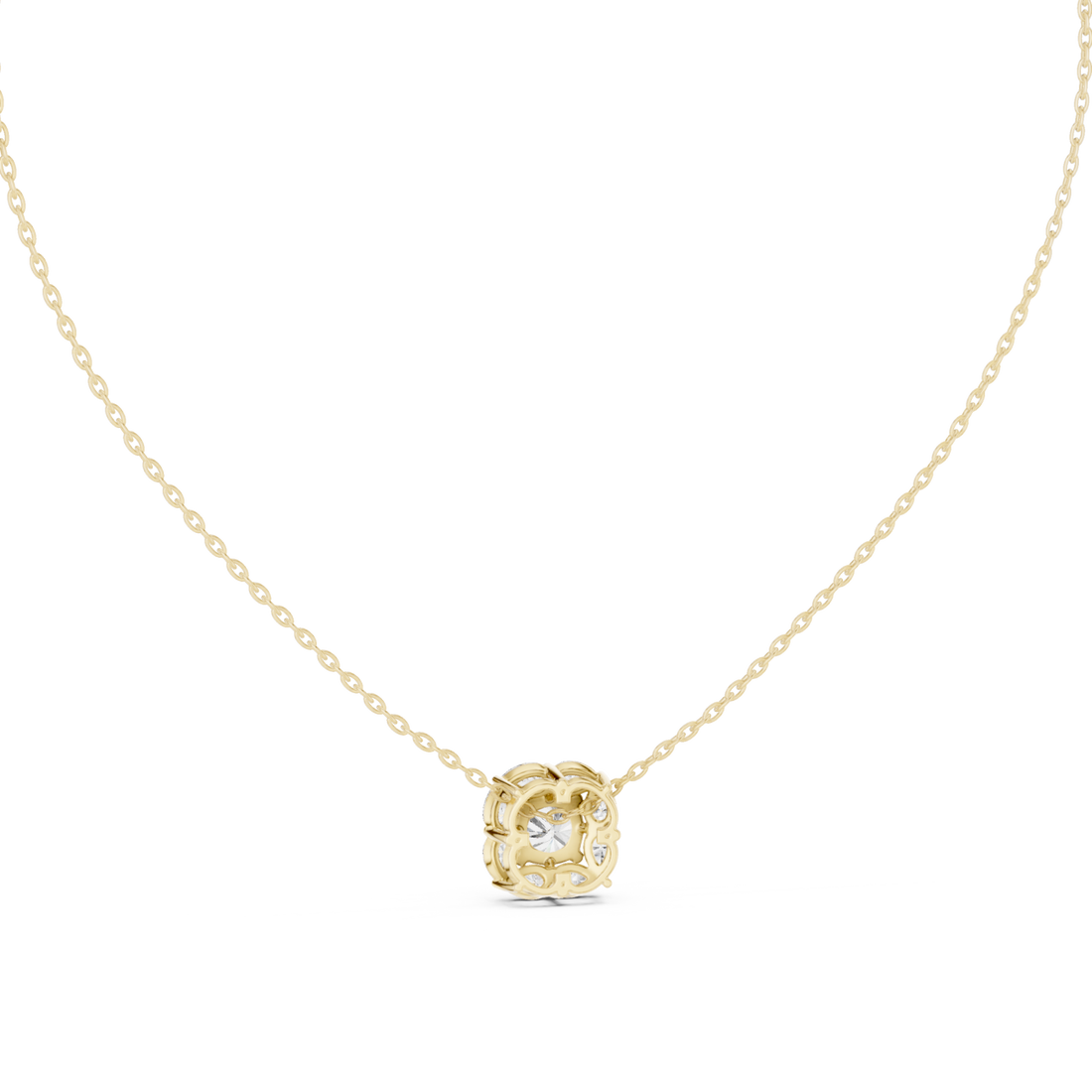 Gold Enchanted Twilight Bloom Chain Necklace Right View