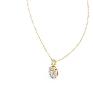 Gold Infinite Grace Luster Pendant Necklace Right View