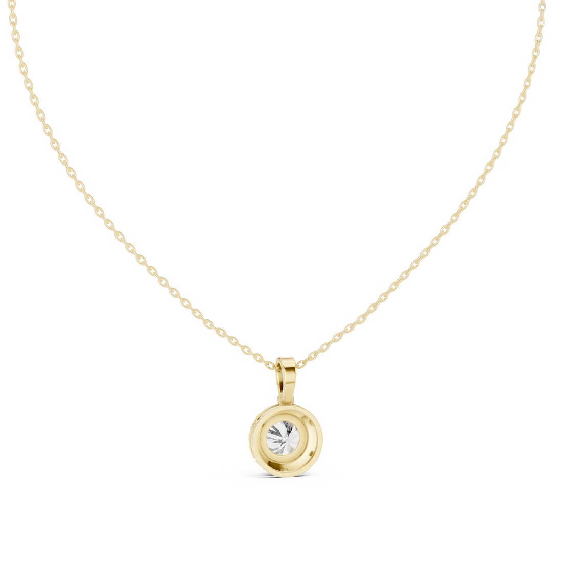 Gold Infinite Grace Luster Pendant Necklace Right View