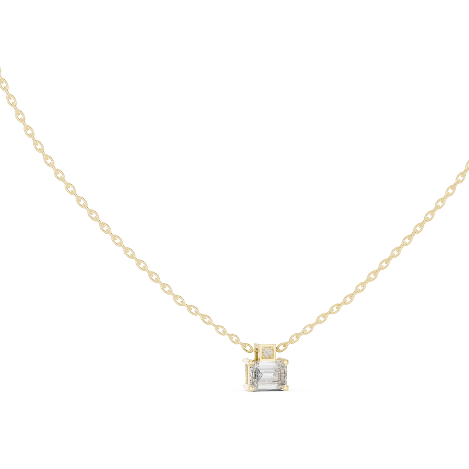  Gold Shadowed Grace Lattice Pendant Left View