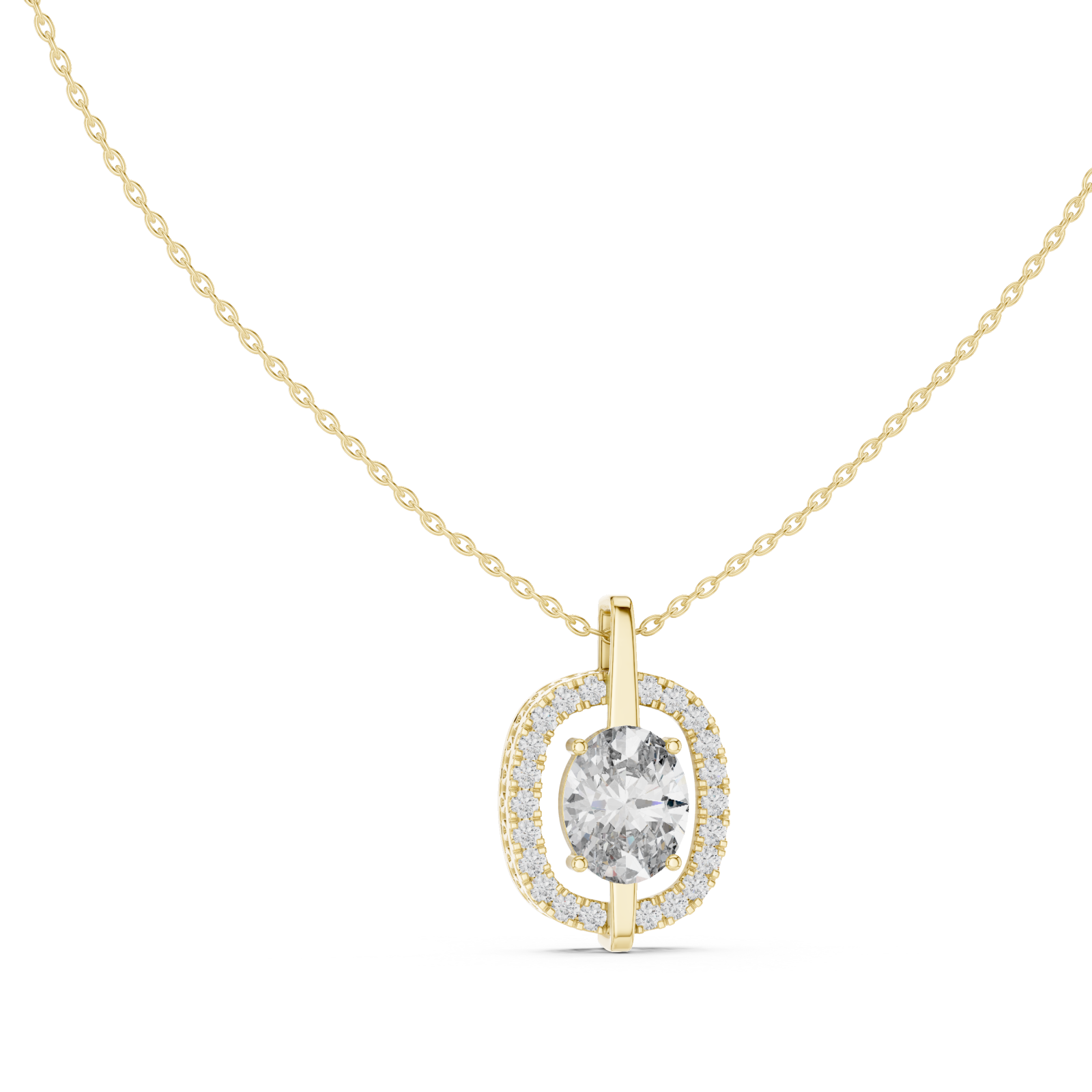  Gold Sunkissed Radiance Pendant Necklace Left View
