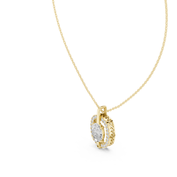 Gold Sunkissed Radiance Pendant Necklace Right View
