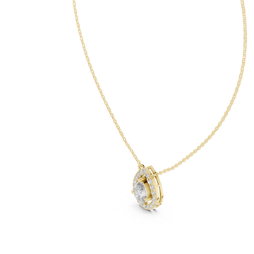 Gold Mirage Whisper Pendant Necklace Right View