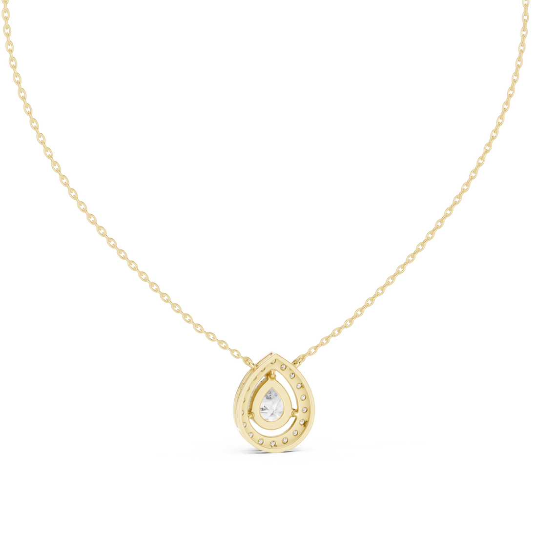 Gold Mirage Whisper Pendant Necklace Right View