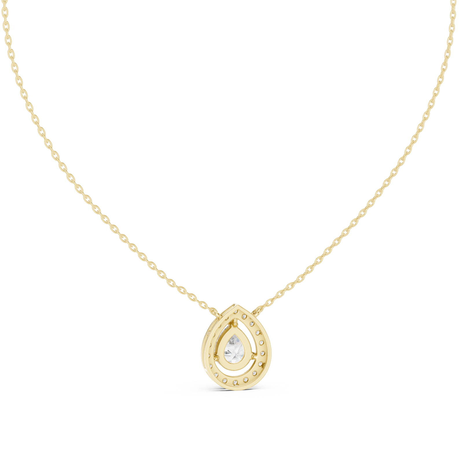  Gold Mirage Whisper Pendant Necklace Front View