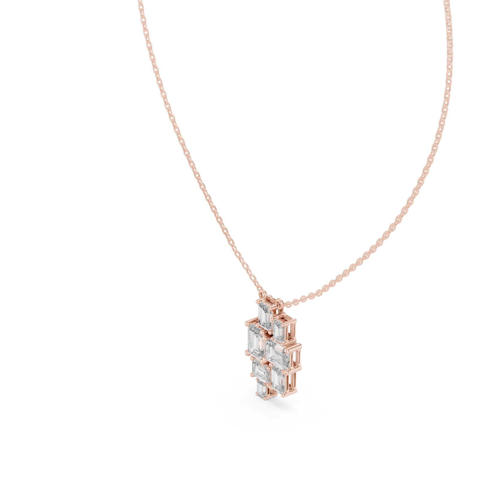  Rose Gold Heirloom Lattice Pendant Right View