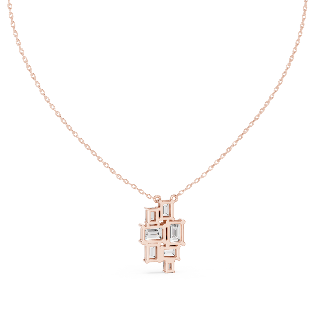  Rose Gold Heirloom Lattice Pendant Right View