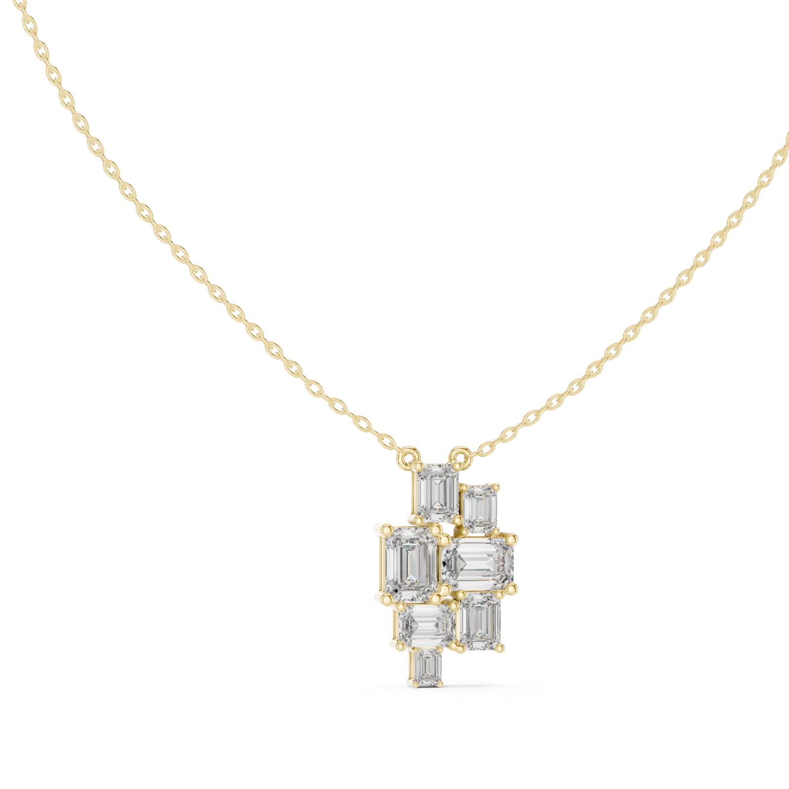  Gold Heirloom Lattice Pendant Left View